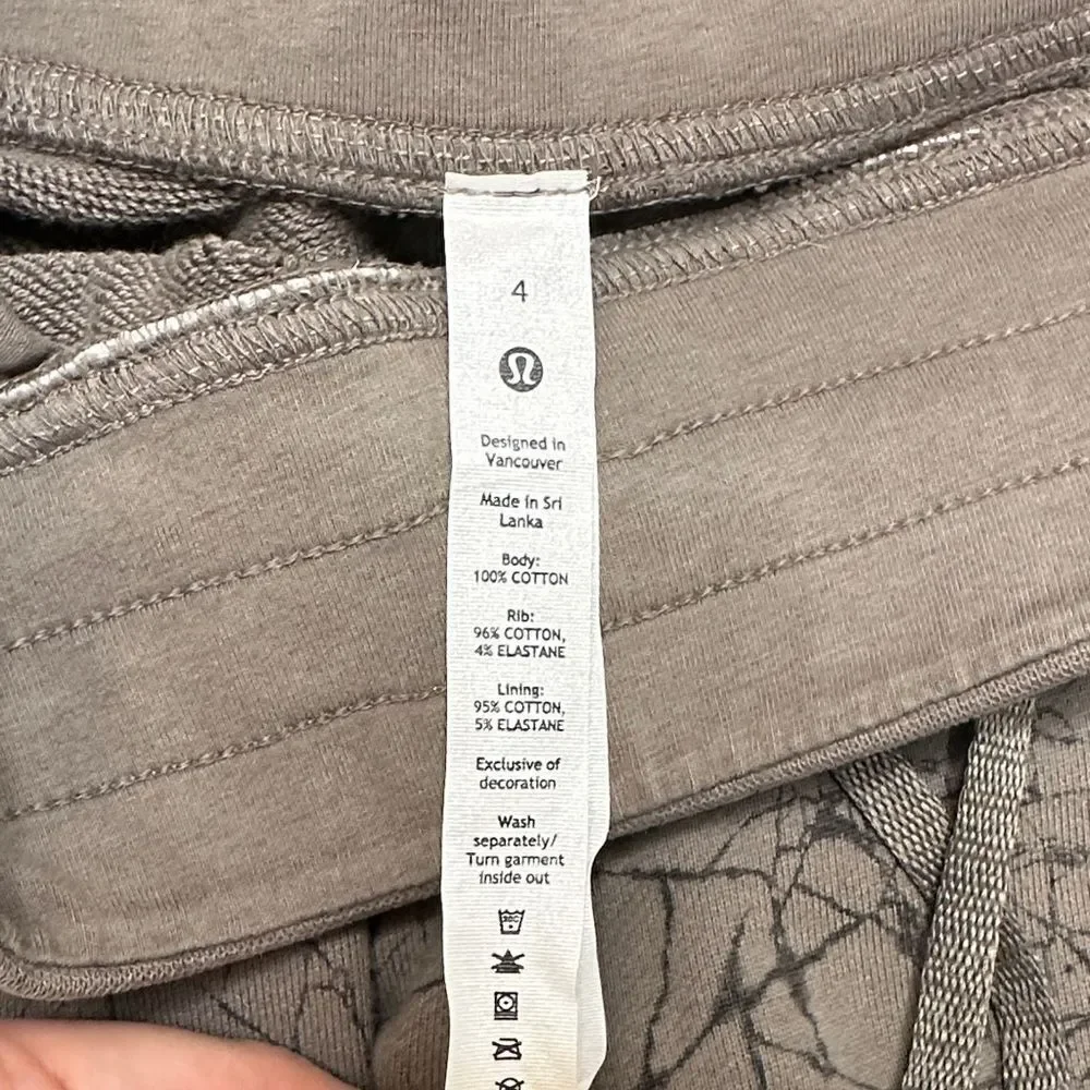 Lululemon Athletica Taupe Cotton Pants - Picture 2 of 8